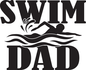 Swim Dad, Swimming, Swimmer, Summer Sport