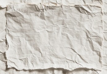 Textured Crumpled Beige Paper Background