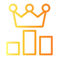 ranking Line Gradient Icon