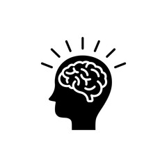 Set human brain icon logo digital technology, tech science, global digital, enhanced memory and focus, expert, genius, idea, intelligent, brainstorm, knowledge, creative, smart, solution, Vector.