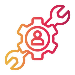 resource Line Gradient Icon