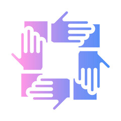 teamwork Gradient icon