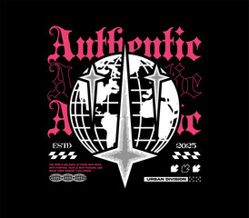 Authentic slogan with a worldwide streetwear design and stylish print. perfect for t-shirts, hoodies, and fashion apparel