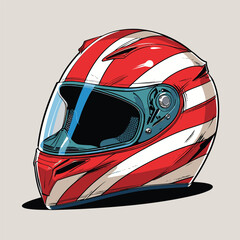 motorcycle helmet vector for graphic design