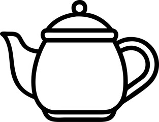 Fototapeta premium teapot vector illustration