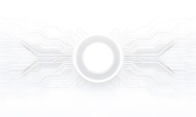 A white circle is on some circuit boards.