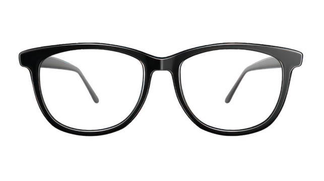 Black Framed Clear Lens Glasses