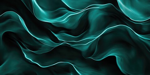 Obraz premium Close-up of green fabric