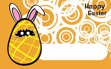 easter egg cartoon background in vector format