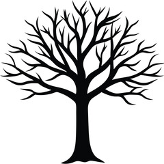 Shadowless Tree Silhouette