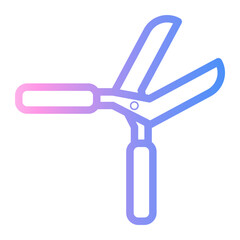 shears Line Gradient Icon