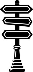 Direction arrow sign