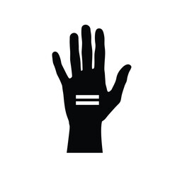Equality Symbol On Human Hand Promoting Fairness Justice And Diversity
