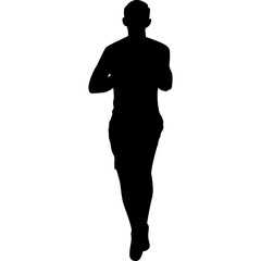 Running Silhouette Vector