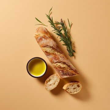 a crusty baguette and butter