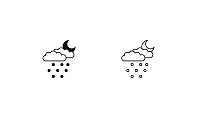 Moon  icons set vector stock illustration