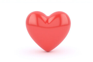 Obraz premium red heart shaped tray on a white surface