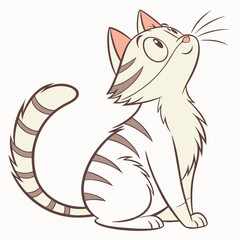 Cat love poses silhouette victor design. Adobe Illustrator Nise Artwork.