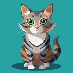 Cat love poses silhouette victor design. Adobe Illustrator Nise Artwork.