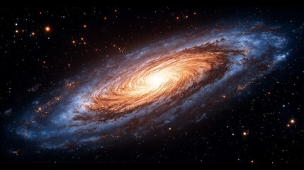 Galactic storm forming in deep space with clean black background ultra detailed,generative ai illustration