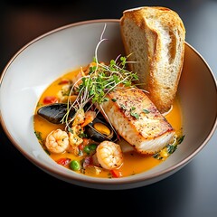 baked fish with potatoes