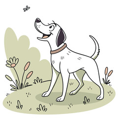 Dog love poses silhouette victor design. Adobe Illustrator Nise Artwork.