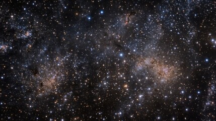 Naklejka premium A breathtaking view of countless stars scattered across the vast, dark cosmic sky.