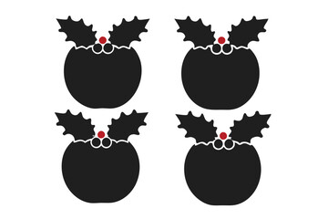 Apple poses silhouette victor design. Adobe Illustrator Nise Artwork.