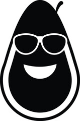 vector illustration of a funny face