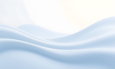 Obraz premium Abstract light blue waves on white background.