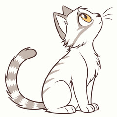 Cat love poses silhouette victor design. Adobe Illustrator Nise Artwork.