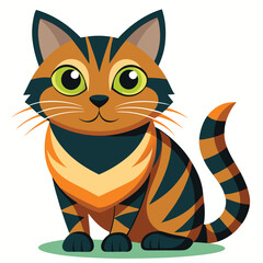 Cat love poses silhouette victor design. Adobe Illustrator Nise Artwork.