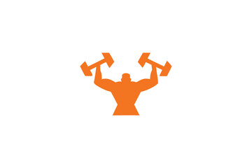 Fitness Healthcare Zim Icon Design a man Like best body icon Creative And Unique style Adobe Illustrator Artwork