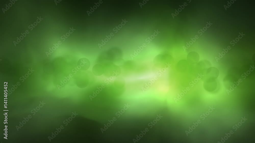 Canvas Prints looped nature dark green glow blurred circle bokeh animation.