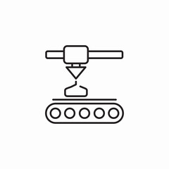 conveyor belt process icon sign vector