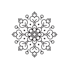 Floral Mandala Artwork for Mindful Moments