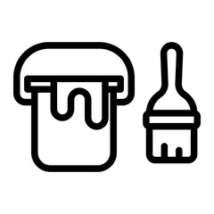bucket Line Icon