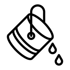 bucket Line Icon © darwin