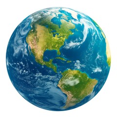 Fototapeta premium Beautiful Earth Globe with Oceans and Landmasses