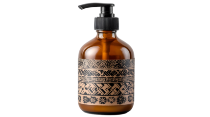 Stylish Apothecary Bottle with Baroque Label Design