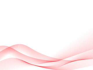 赤色のウェーブの背景（波のフレーム）