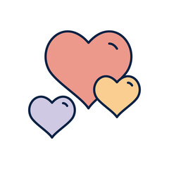 Heart  vector icon stock illustration