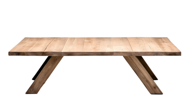 Rustic Wooden Table with Aged Surface