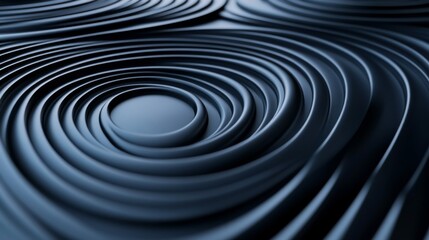 Fototapeta premium Abstract Dark Blue Concentric Circles Background