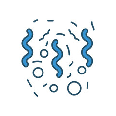 Confetti  vector icon stock illustration