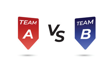 Versus logo template background design
