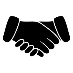 Obraz premium handshake vector illustration