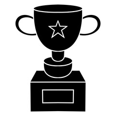 trophy cup isolated icon