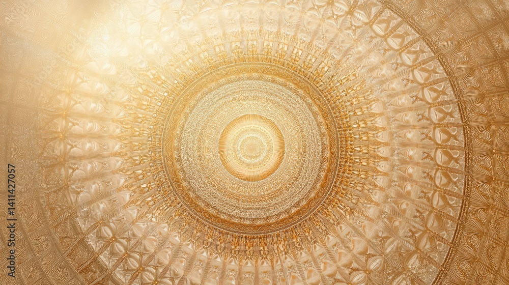 Poster circular network of electric pulses and rays of light forming a powerful communication hub