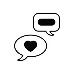 Conversation  vector icon stock illustration